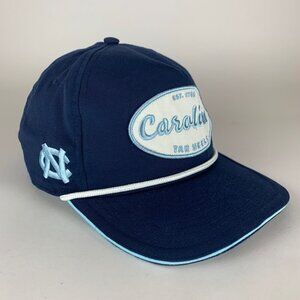 North Carolina Tar Heels Navy Blue Top of the World Rope Golfer Snapback Hat